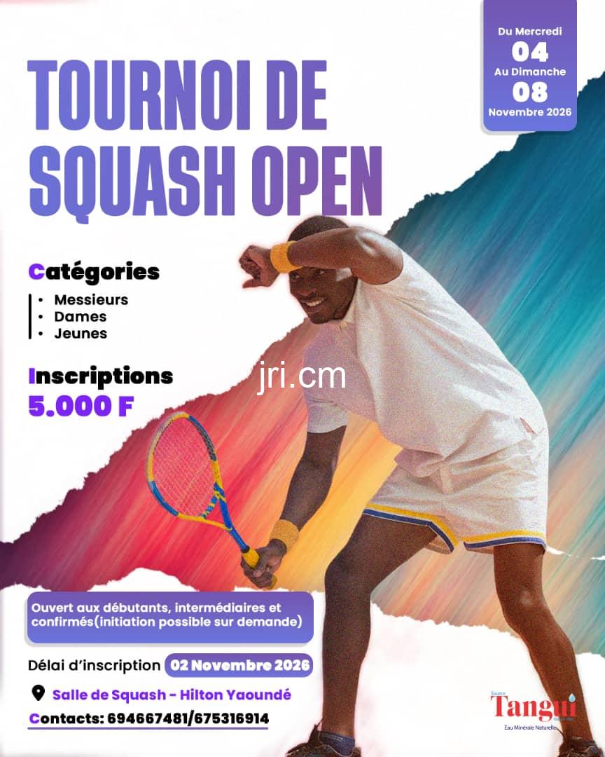 Le Squash étale son aura au Cameroun.